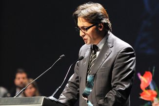 José Antonio en la entrega del premio